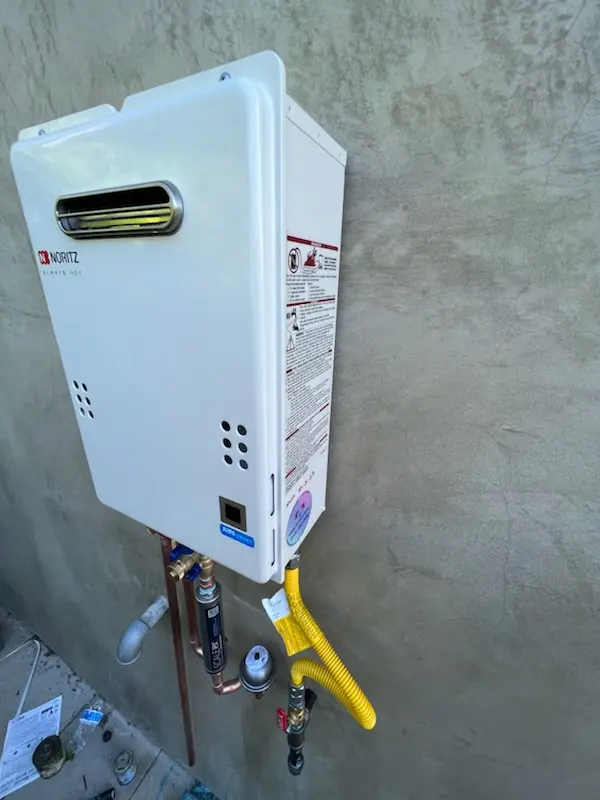 Tankless water heater installation for Oak Square homes